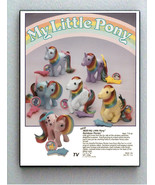 Framed Vintage My Little Pony Rainbow Ponies 1980s Restored Magazine Ad - £15.03 GBP