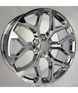 Chrome 22" Snowflake Wheels Rims For 2000-2026 GMC Sierra Yukon Denali C... - $1,385.01