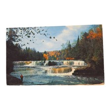 Postcard Lower Falls Of The Tahquamenon River Michigan&#39;s Upper Peninsula... - £5.42 GBP