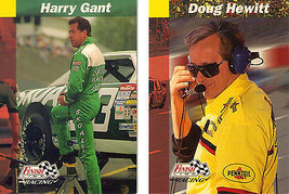 2 - 1993 Pro Set Finish Line Racing Winston Cup Cards - Doug Hewitt &amp; Harry Gant - £1.52 GBP