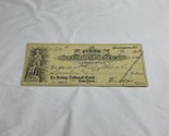 1913 The First National Bank Of Cooperstown NY Check #2611 KG JD - $11.88