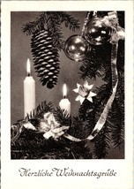 Vtg German Postcard Herzliche Weihnachtgrusse (Warm Christmas Greetings) tree - £3.22 GBP