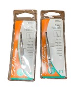 2 Sally Hansen Easy Tweeze Flat Tip Tweezers E7004 - $17.54