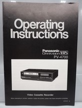 Panasonic Omnivision Magnétoscope VHS Installation Instructions Manuel - $36.92