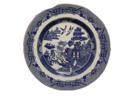 Johnson Bros blue and white desert plate bread plate 7 14/16&quot;  Willow - £7.98 GBP