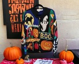 Vtg Alexandra Bartlett Halloween Cardigan Sweater Sz L/XL? Pumpkin Ghost... - $57.42