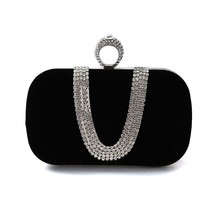 YoReAi Women Evening Bags Clutch bag Party Diamonds Lady black Red Chain Shoulde - £28.67 GBP