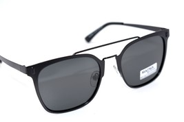 NEW MATRIX POLARIZED MT8322 SUNGLASSES BLACK SATIN  55-19  W/CASE # 10 - £30.75 GBP