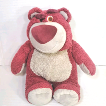 Disney Store Plush Lotso Teddy Bear Toy Story 3 Stuffed 14&quot; Strawberry Scented - £21.34 GBP