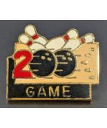 Vintage C. Sanders Bowling Ball with Pins - 200 Game - Enamel Lapel Pin - €10,11 EUR