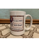 Vintage Mystic Monk Coffee Birth of Christ Song Lyrics Large Coffee Mug - $18.99