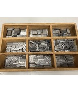 Vintage set  1&quot; Small Printing Blocks Typography Letterpress - $73.32 CAD