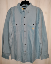 Nwt Mens Carhartt Loose Fit Midweight Chambray Shirt W/ Pockets Size M - £27.30 GBP