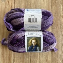 Red Heart Boutique Sashay Purple Yarn BOOGIE Lot Of 2 Skeins Lot 3011 - £15.05 GBP