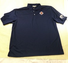 International A26 Featherlite Polo Shirt XL Navy Built In Huntsville Ala... - $23.75