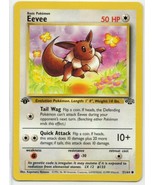 Pokémon Eevee 51/64 1999 WOTC Jungle Set 1st Edition Ungraded good cond.  - $24.99