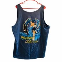 Vtg Tank Top Hot Girl Pacific Tattoo Shop Size 2XL Made In USA Bay Side Tag Blue - £37.22 GBP