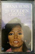 Diana Ross - 20 Golden Greats Cassette Tape Paper Label - £7.86 GBP