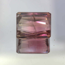 Bi color Tourmaline Pink Green Untreated Brazil Faceted 8 x 6.5 mm 2.25 carat - £34.09 GBP