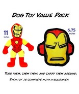 2 Pcs. - Marvel Iron Man Squeaker Interactive Dog Toy Value Pack - £10.11 GBP