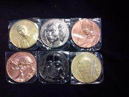 STAR WARS COINS CA LOTTERY SCRATCHER PROMO Vader Leia Luke Lot - £19.66 GBP