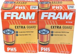 FRAM Extra Guard Oil Filter PH5 For Select AM Hummer Chevrolet GMC 2 Pack - £9.08 GBP