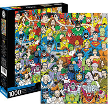 DC Comics Retro Cast 1000 Piece Puzzle Multi-Color - £22.00 GBP