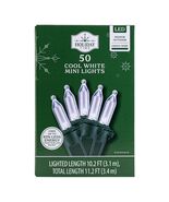 HOLIDAY TIME L95050199WU09 50CT COOL WHITE MINI LED 10' GREEN WIRE - NEW! - $4.98