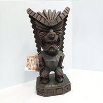 KC Company Hawaiian God Money Tiki Hapa Resin Wood Carving 11&quot; Figurine Statue - £14.70 GBP