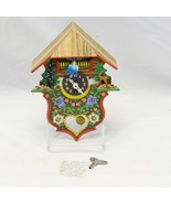 German Bird House Pendulum Wind Up Clock with Key Harbsmier - $166.59