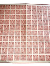 Austria 10 Heller Newspaper Stamp Full Sheet MNH Vintage Red Stamps image 3