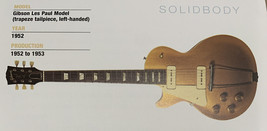 1969 Gibson Les Paul Personal Solid Body Guitar Fridge Magnet 5.25&quot;x2.75... - $3.84