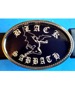 BLACK SABBATH Rock Logo Epoxy PHOTO MUSIC BELT BUCKLE -NEW! - $24.09 CAD