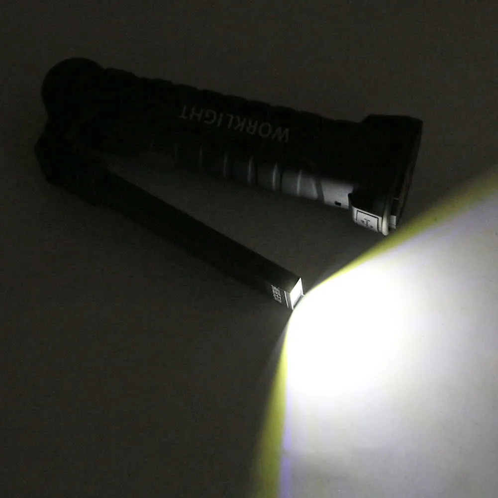 Folding LED COB Flashlight Portable Torch Flashlight Gadget USB Rechargeable - £11.61 GBP+