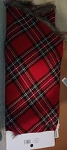 Ashland 48&quot; Christmas Tree Skirt red plaid new with tags felt lined - $24.75