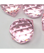 40mm Pale Pink Faceted Glass Sphere Prism (1) - €3,39 EUR