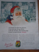 Vintage Old Dutch Cleanser Santa Print Magazine Advertisements 1935 - $3.99