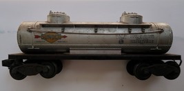 Vintage Lionel 6465 Sunoco Double Dome Silver Oil Tanker Car Gas Oil Train - $12.00