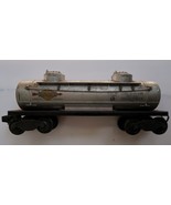 Vintage Lionel 6465 Sunoco Double Dome Silver Oil Tanker Car Gas Oil Train - $223.91 MXN