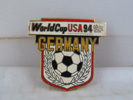 1994 World Cup of Soccer Pin - Germany Shield Design by Peter David - Metal Pin - $15.00
