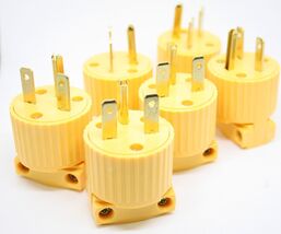 Lot 6 NEMA 6-15P 220V/240V 15Amp Replacement Male Plug Easy Assembly  WB... - $18.99