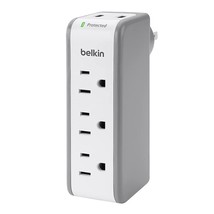 Belkin Wall Mount Surge Protector w/ 3 AC Multi Outlets & 2 USB Ports, 918 Joule - £29.89 GBP