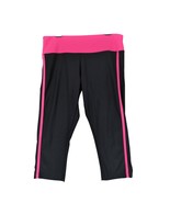 Steve Madden Women&#39;s M Black &amp; Neon Pink Short Knee-Length Leggings, Ath... - $27.35 CAD