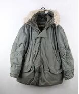 Vtg 70s Vietnam War Mens Large Distressed Extreme Cold Weather N3B Parka... - $262.21 CAD