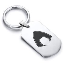 Stainless Steel Aquaman Dog Tag Keychain - £7.86 GBP