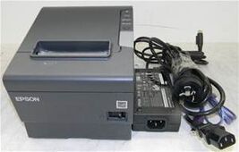 EPSON Black Thermal Receipt Printer M244a TM-T88V complete centronix / USB - $33.52