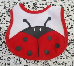 Baby Doll Ladybug Bib 18&quot; Doll or Larger - £4.59 GBP