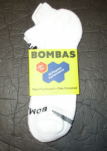 Bombas Ankle Socks 1-Pack White Midweight Performance Running Size Large NEW - £12.14 GBP