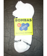 Bombas Ankle Socks 1-Pack White Midweight Performance Running Size Large... - £10.32 GBP