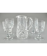 *Vintage Arcoroc Stemmed Shot Crystal Glasses w. Pitcher - $49.60 CAD